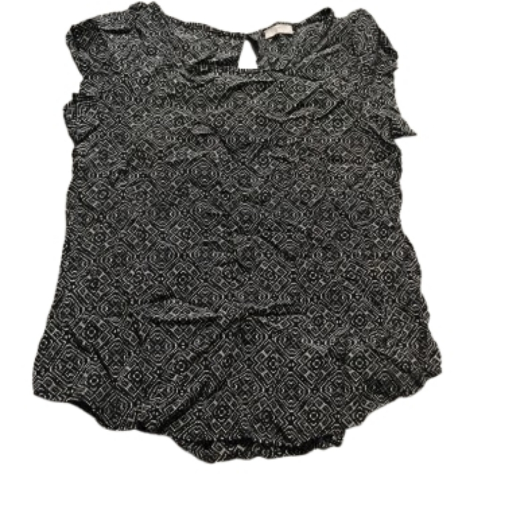 Joie Ruffle Sleeveless Printed Silk Blouse Fits Sz S